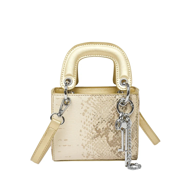Fashion Classic Women's Mini Handbag | Small Square Bag & Serpentine Crossbody Luxegan