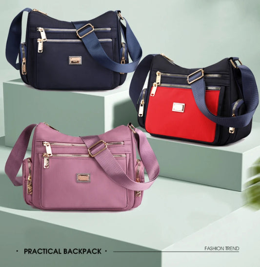 Waterproof Nylon Messenger Bag | Fashion Satchel Shoulder & Crossbody Luxegan