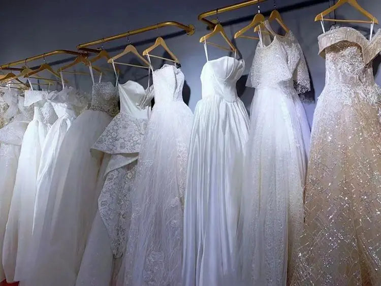 Customized Satin Ball Gown Long Sleeves Wedding Dress 2026 Princess Lace Appliques Pearl Beaded Bride Gown Vestido De Novia