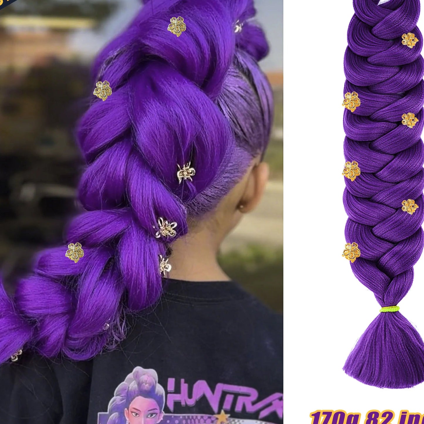 82 Inch Pre-Stretched Kanekalon Jumbo Braiding Hair – Crochet Braid Extensions for Black Women Luxegan