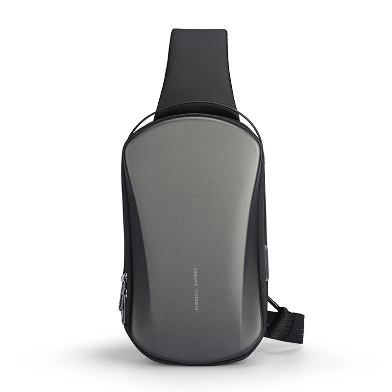 The Ratio Arc Mini | Hard-Shell Waterproof Daily Crossbody Bag with USB Port Luxegan