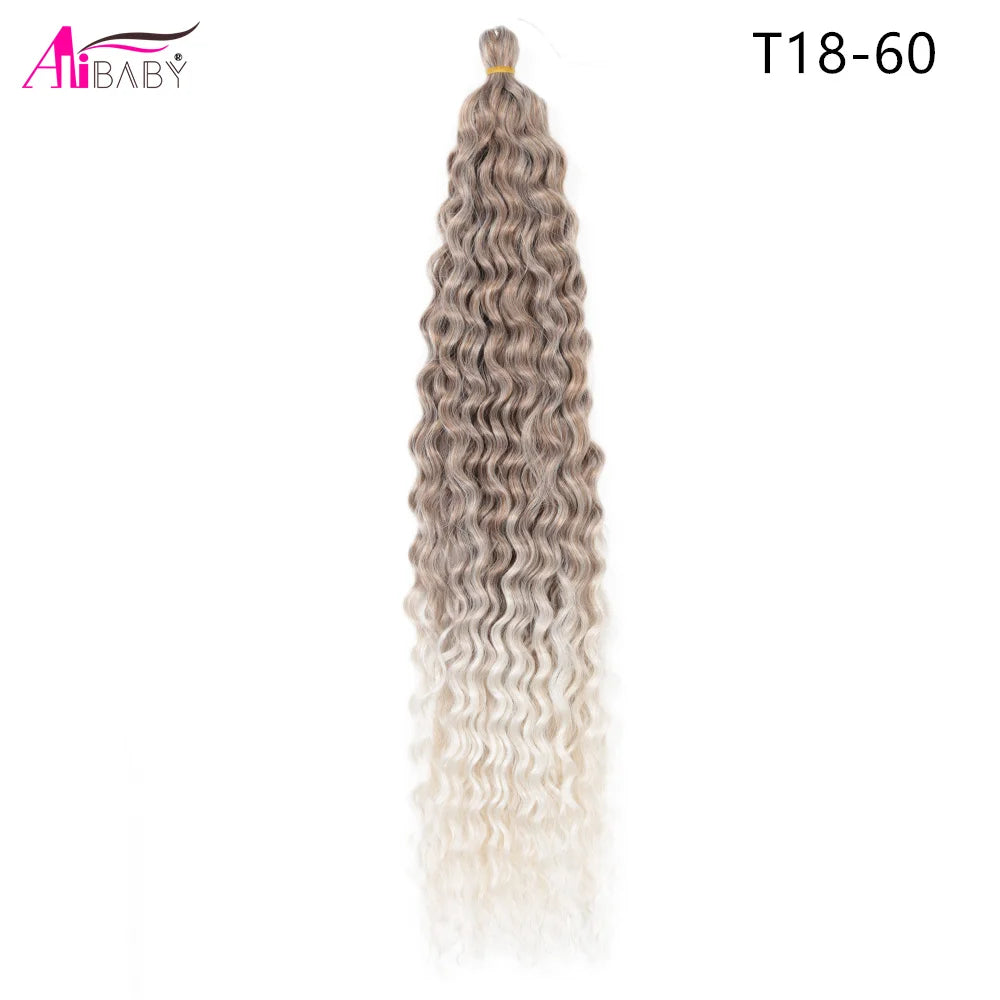 Ariel Curl Crochet Hair 22in – Ocean Wave Ombre Braiding Hair | 100g | 38 Colors | 1 or 3 Pcs - view 16
