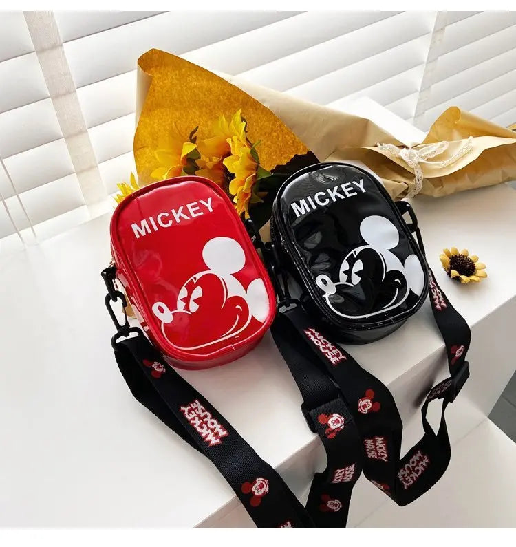 Disney Mickey Mouse Cartoon Straddle Bag | Cute Mini Fashion Boy's Coin Purse & Small Backpack for Girls & Baby Luxegan