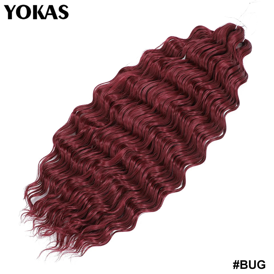 24 Inch Synthetic Anna Curl Crochet Hair | Pre-Looped Deep Wave