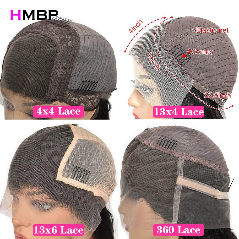 Peluca de cabello humano rizado afro rizado de 350% de densidad, sin pegamento, con encaje frontal HD de 13x6, cabello humano, encaje transparente, pelucas de cabello pre arrancado