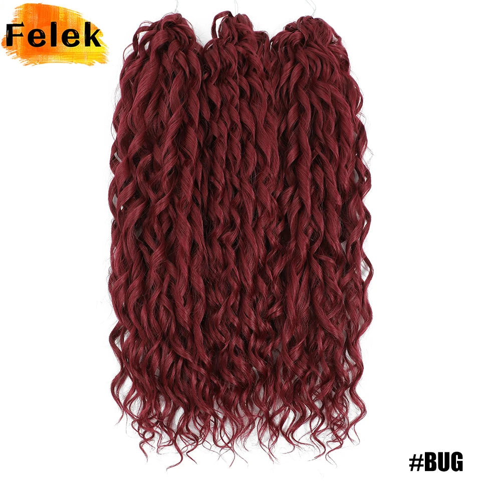 Jessica Hair Deep Wavy Twist Crochet Hair 22 Inch | 100G | 54 Colors | 3 Packs/Lot