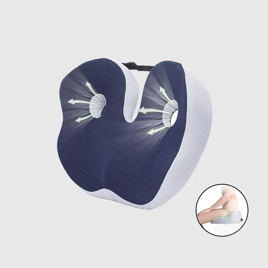 Comfort Memory Foam Office Chair Cushion | Sophisticated "Coccyx & Sciatica" Relief Silhouette | Elegant Tailbone & Prostate Support Pad | "Dignified" High-Performance Massage Cushion for Radiant Versatile Styling Luxegan