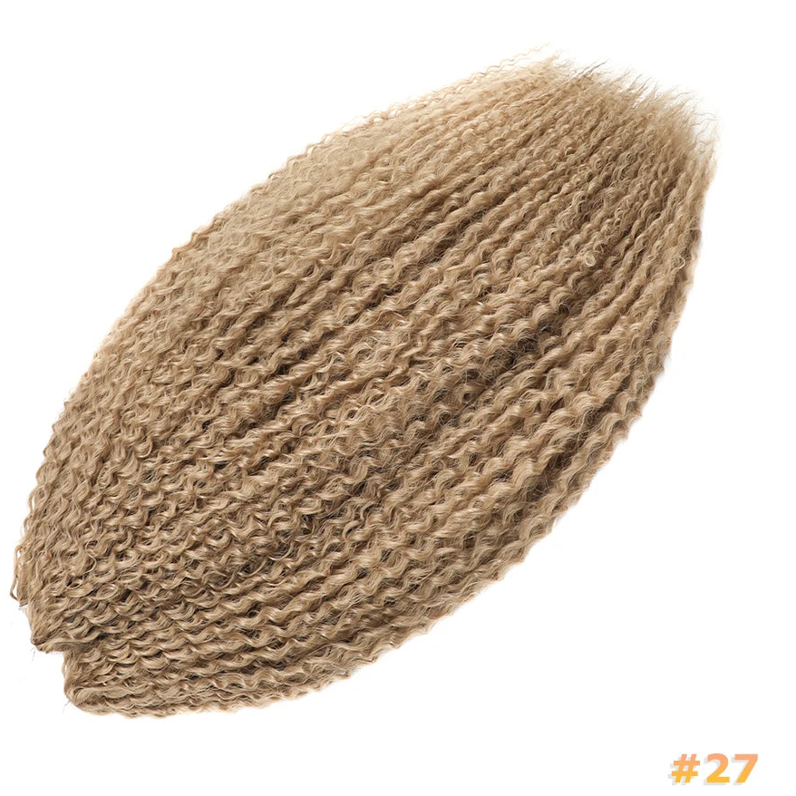 Afro Kinky Curly Crochet Hair Extensions – Kanekalon Ombre Braiding Hair 20–28in | 35 Strands/Pack - view 6