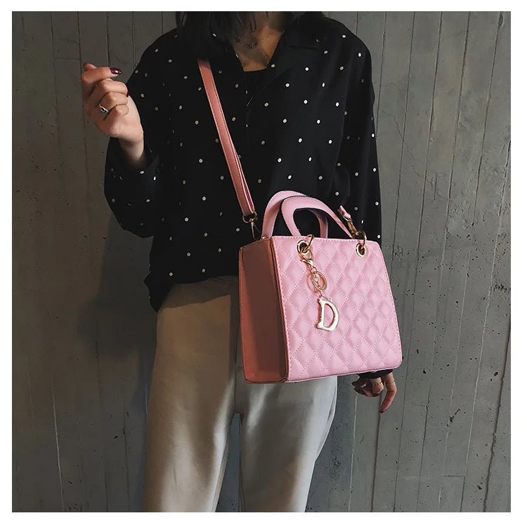 Luxury Lingge Chain Tote Bag | Women's Fashion Shoulder & Crossbody Handbag Luxegan