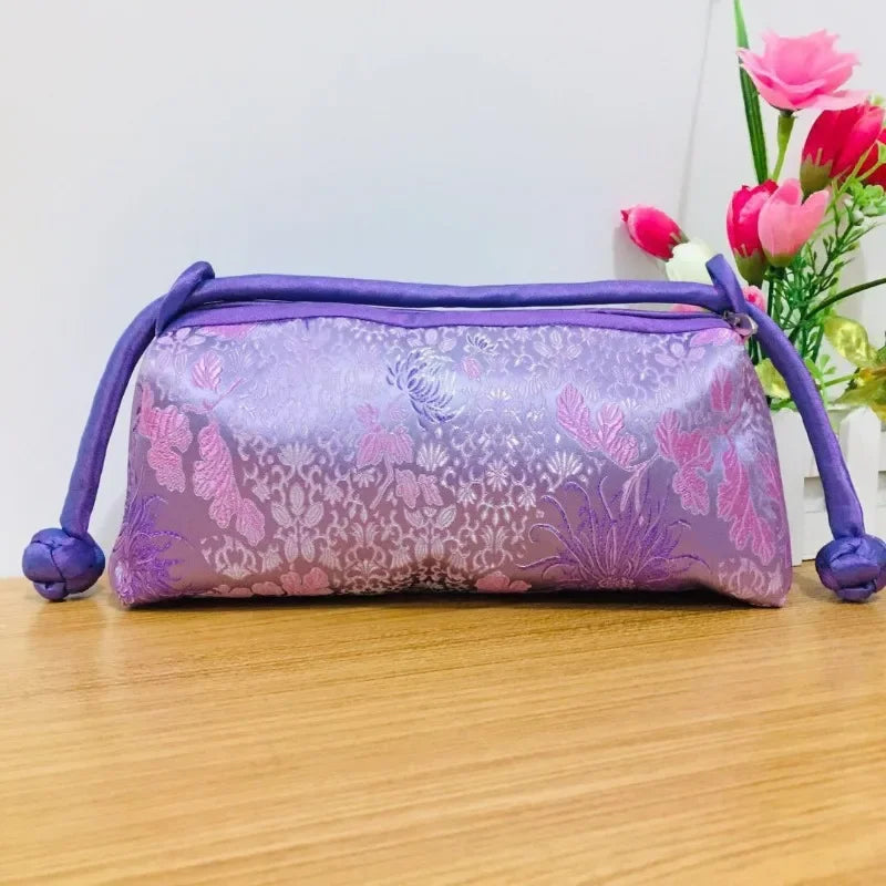 Vintage Cotton Shell Bag | Fringe & Crane Embroidery Chain Crossbody Luxegan