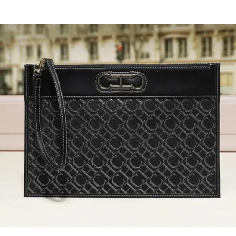 CH Classic High-Quality Letter Print Bag | Multi-functional Clutch & Small Square Bag Luxegan