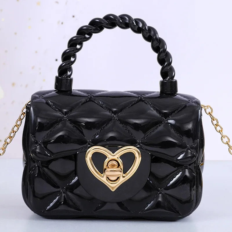 PU Mini Shoulder Bag | Heart Coin Wallets & Handbags Luxegan