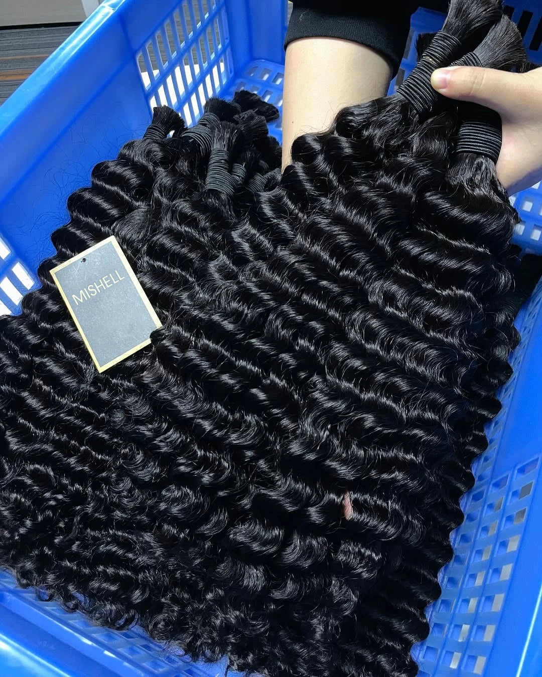 Water Wave & Deep Wave Bulk Human Hair for Braiding 16–24in – 16A Burmese Virgin Hair No Weft - view 4