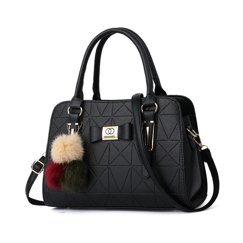 Hard Designer Commuting Tote | Luxury Retro Patchwork Crossbody Luxegan