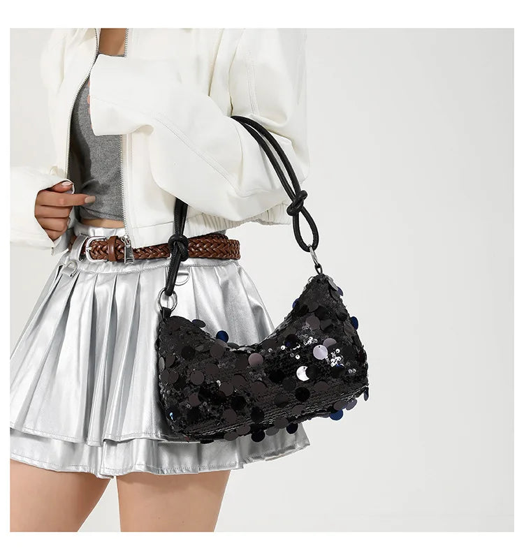 Fashionable Women's Personality Underarm Bag | Solid Color PU Leather Shoulder Crossbody Box Handbag Luxegan