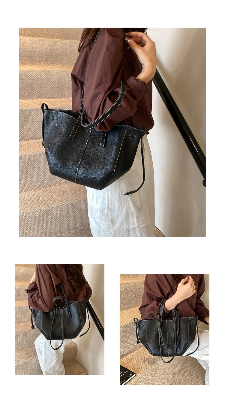 Small Niche Design Commuting Bag | New Autumn Retro Handbag & Versatile Tote Luxegan
