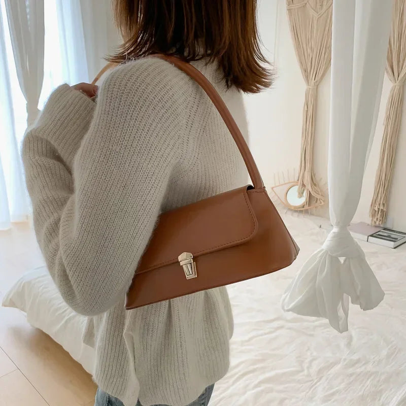 Luxury Brand Crossbody Bags for Women | Fashion Design Underarm & Woman Shoulder Bag (Female Handbag & Purses, Solid Color) Luxegan