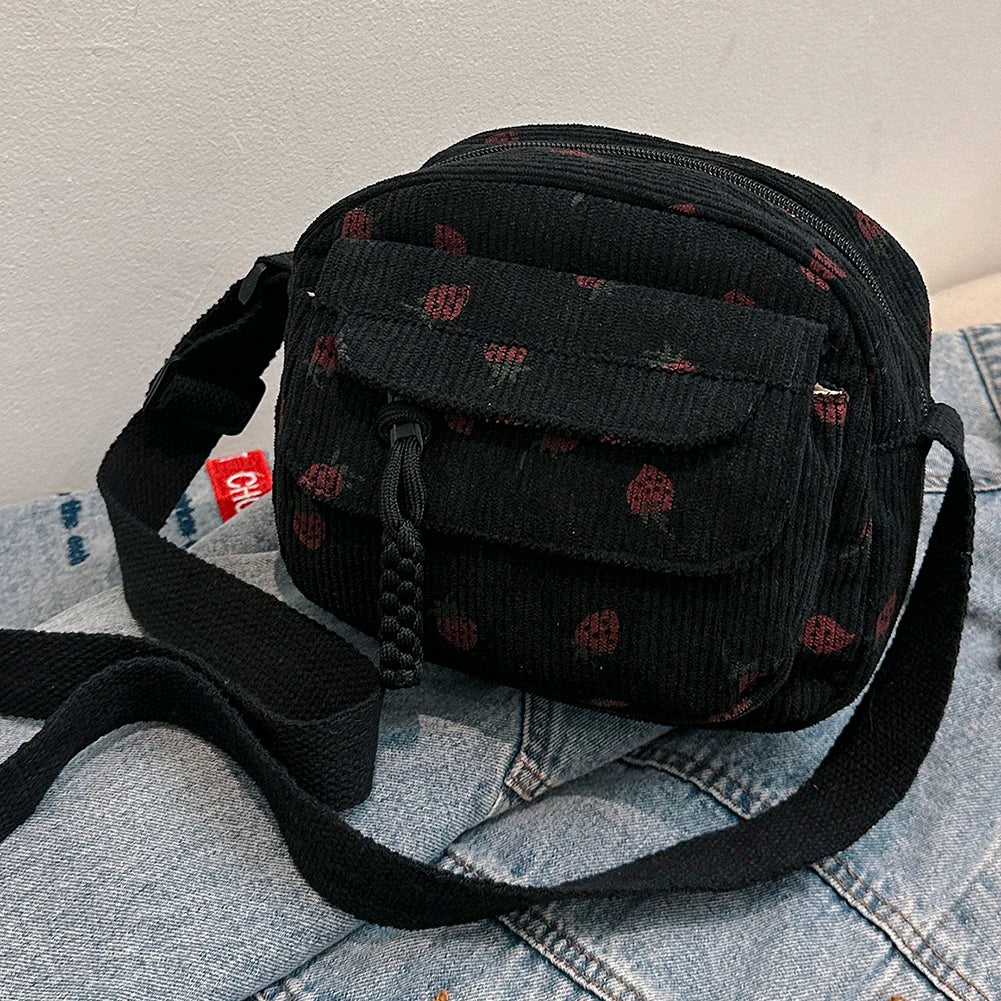 Cute Strawberry Shoulder Bag | Trendy Crossbody Tote & Handbag Luxegan