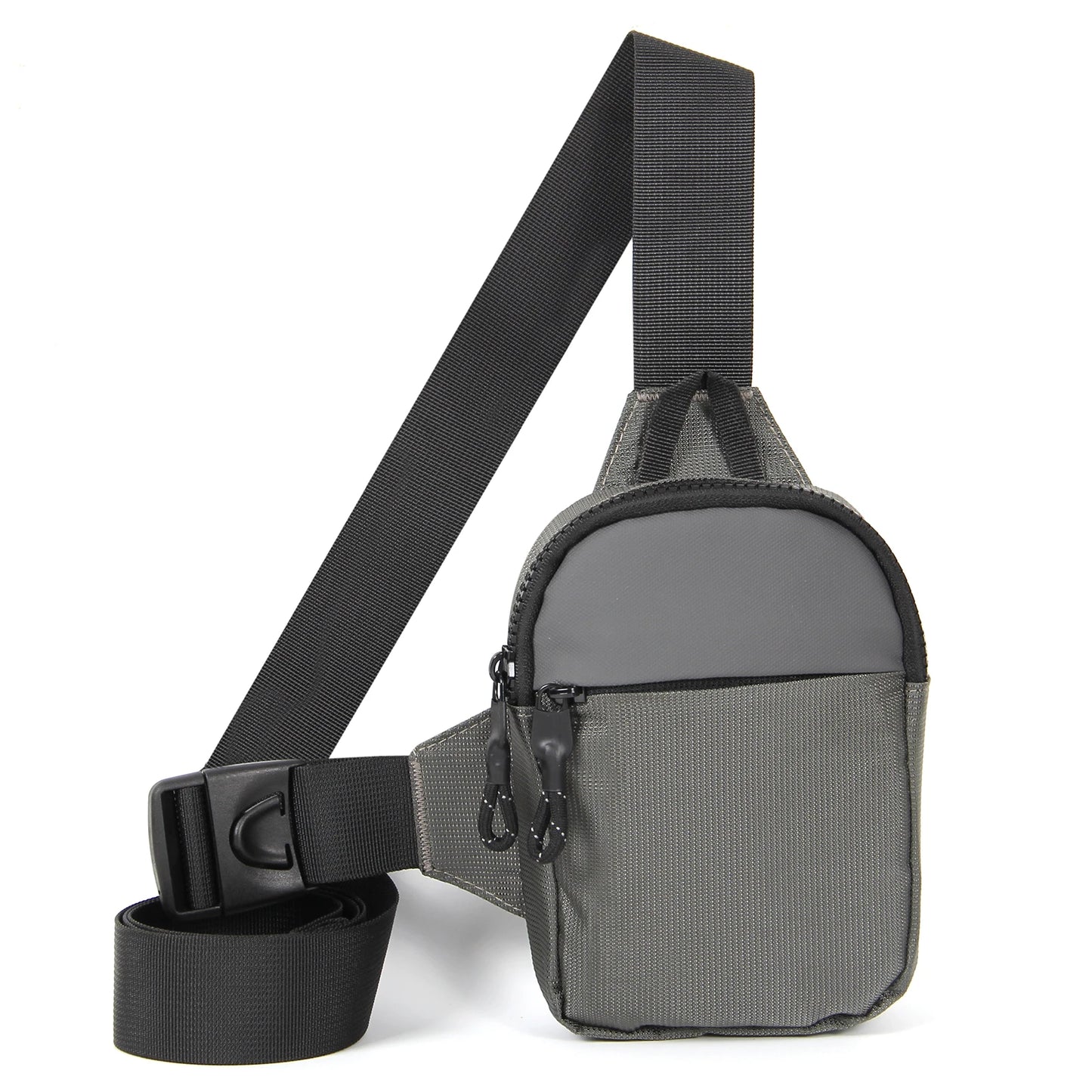 Men's Stylish Mini Nylon Crossbody Bag | Premium Honeycomb-Patterned Phone Pouch | Lightweight Casual Shoulder Satchel | Versatile Unisex Travel Sling Pack with Silt Pocket Luxegan