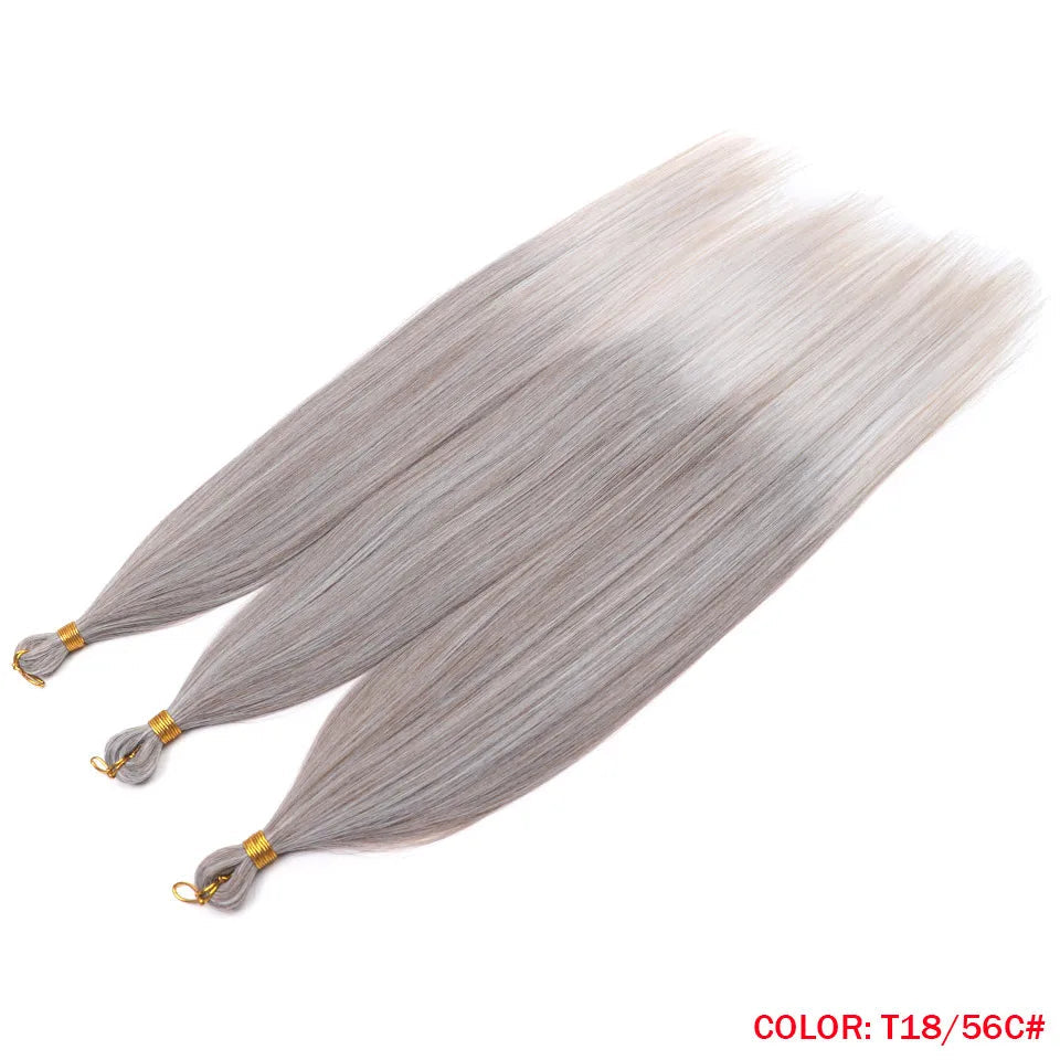 28 Inch Ariel Straight Synthetic Crochet Braids Hair – Ombre & Solid Colors | 300g | 24 Shades - view 6