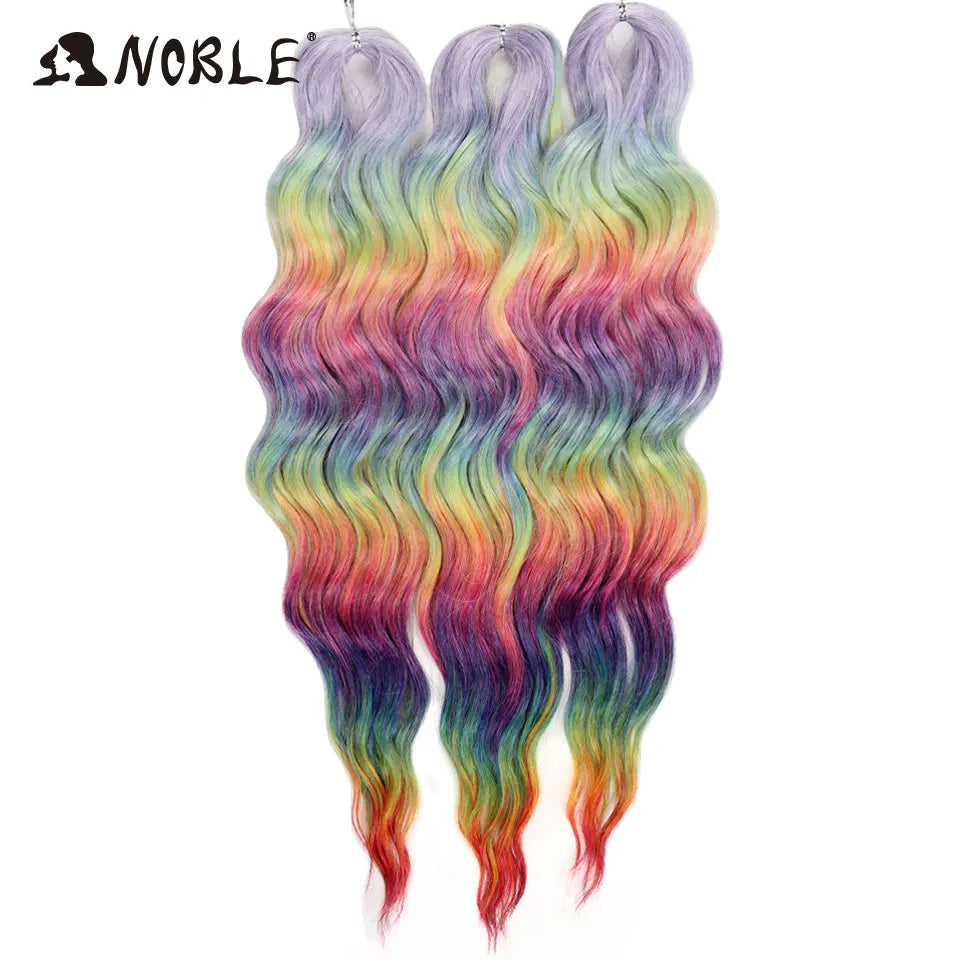Synthetic Anna Curl Water Wave Crochet Braiding Hair – 24 Inch | 300g | 60 Strands | 88 Ombre & - view 71