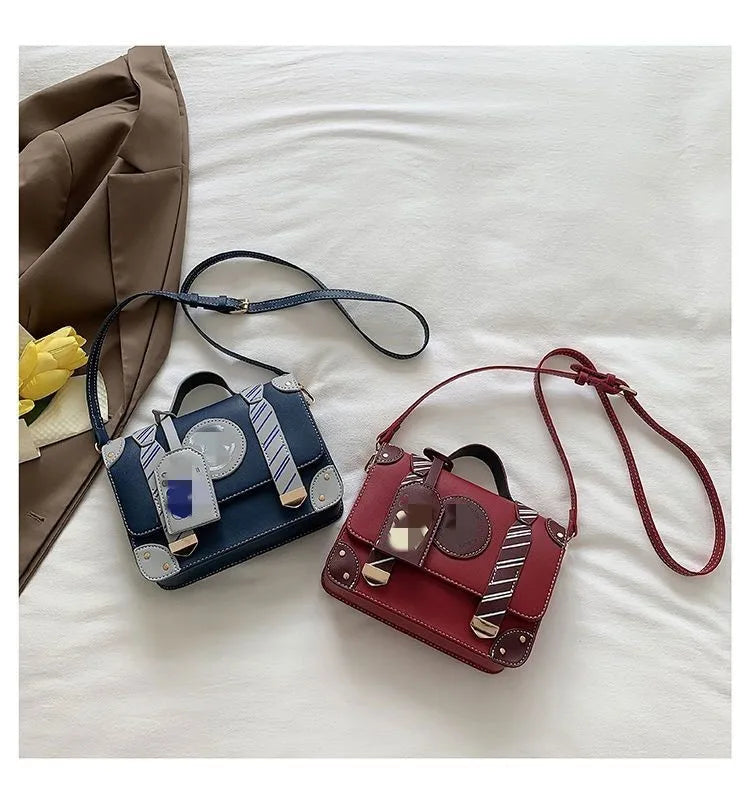 Magic Academy Style Cambridge Bag | Handheld British Postman Crossbody | Vintage Baguette Shoulder Bag with Scholarly Charm Luxegan