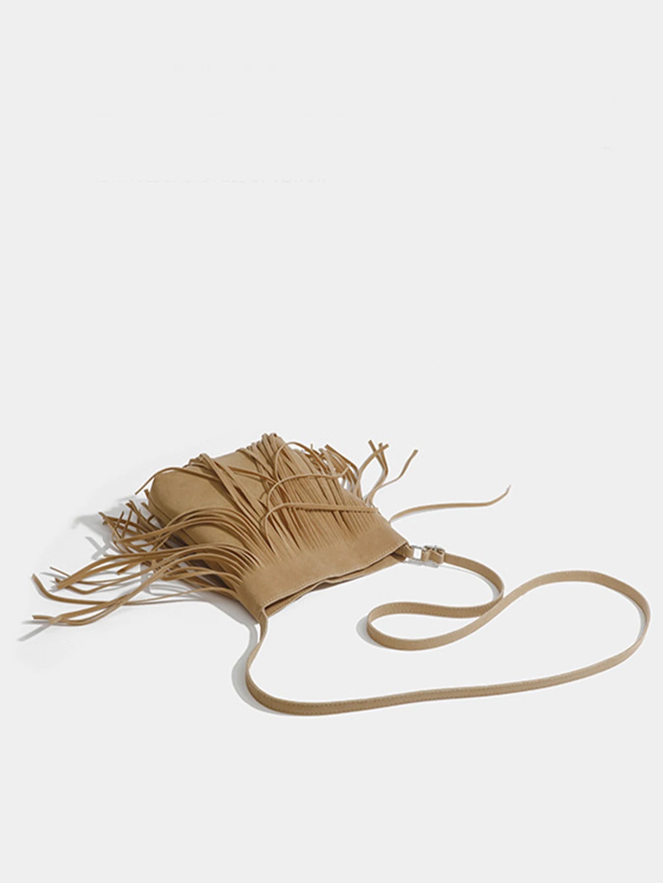 Bohemian Tassel Saddle Bag | Retro Faux Suede Crossbody Luxegan