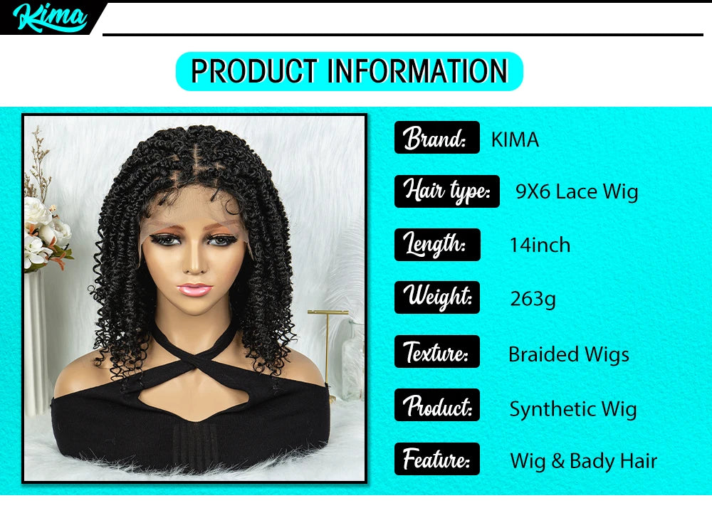 14 Inch Butterfly Locs Dreadlock Wig | Knotless | Lace Front