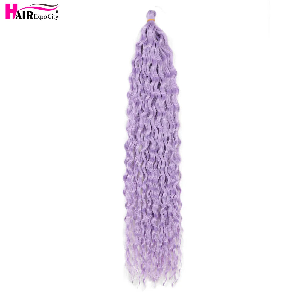 22 Inch Water Wave Twist Crochet Hair | Braiding Extensions