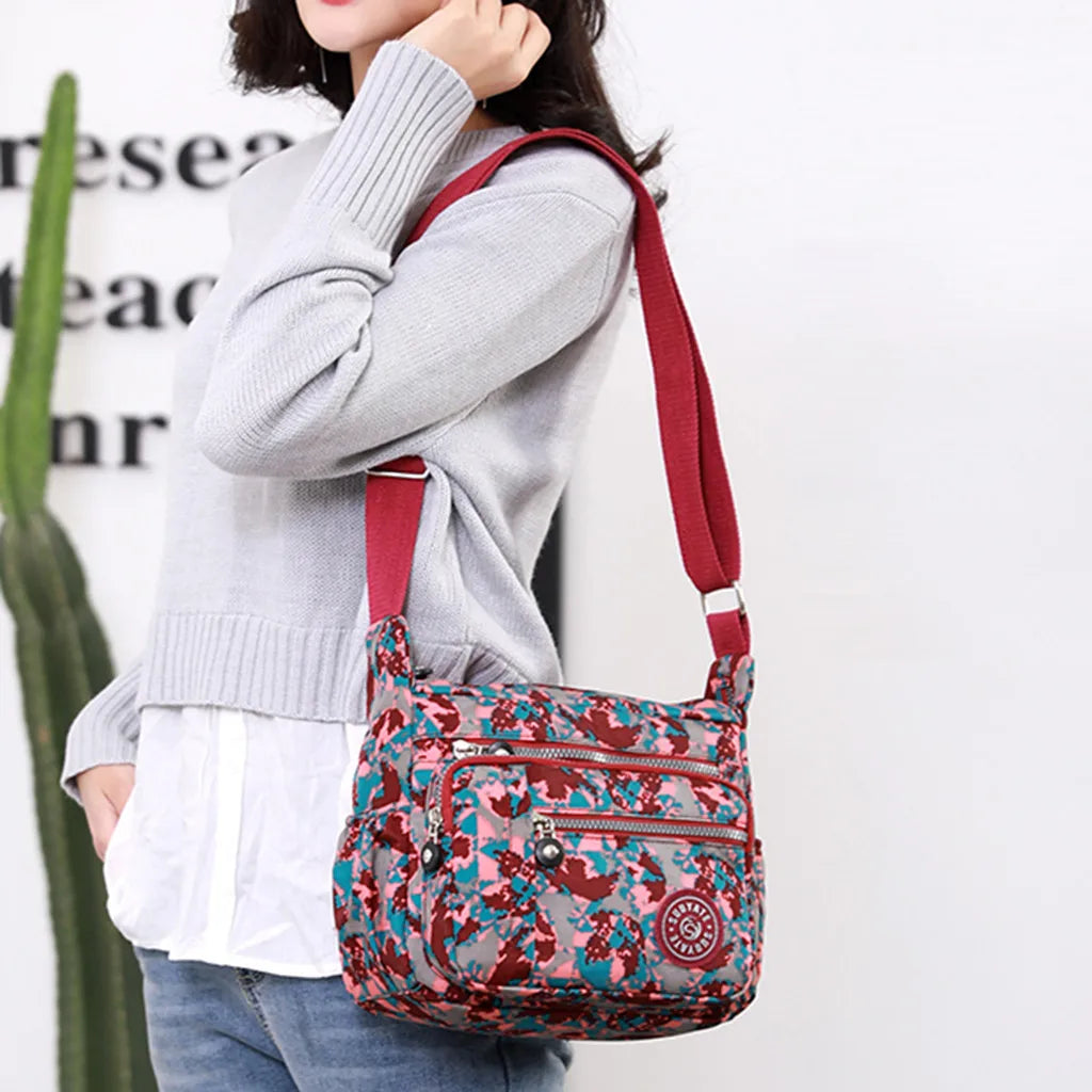 Women's Nylon Waterproof Messenger Bag | Travel Crossbody & Shoulder Purse Luxegan