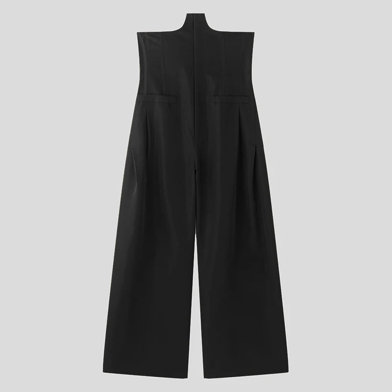 Deconstruction Design Long Trousers | Sophisticated High-Waist Loose Silhouette | Elegant "Full-Length" Casual Bottoms | "Dignified" Elastic Waist Wide-Leg Pants for Radiant Versatile Styling Luxegan
