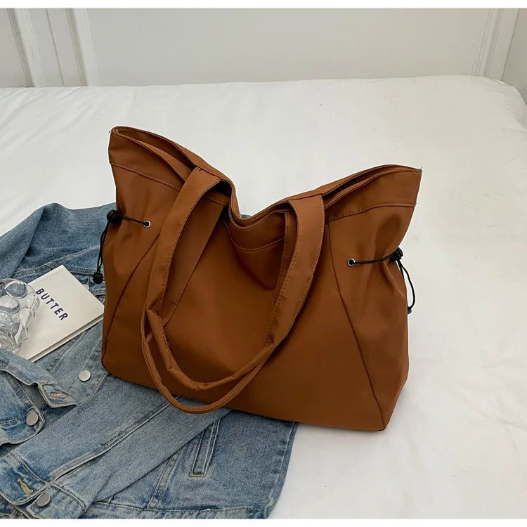 Large Capacity Casual Tote Bag | Simple Travel Handbag & Aesthetic Shoulder Bag Luxegan