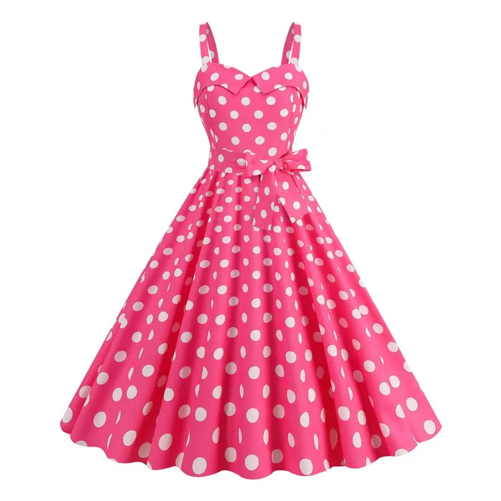 Plaid Off-the-Shoulder Square Collar Sleeveless Sash Loose Fit Ball Gown Midi Dress – Elastic Waist, Spring/Summer Luxegan