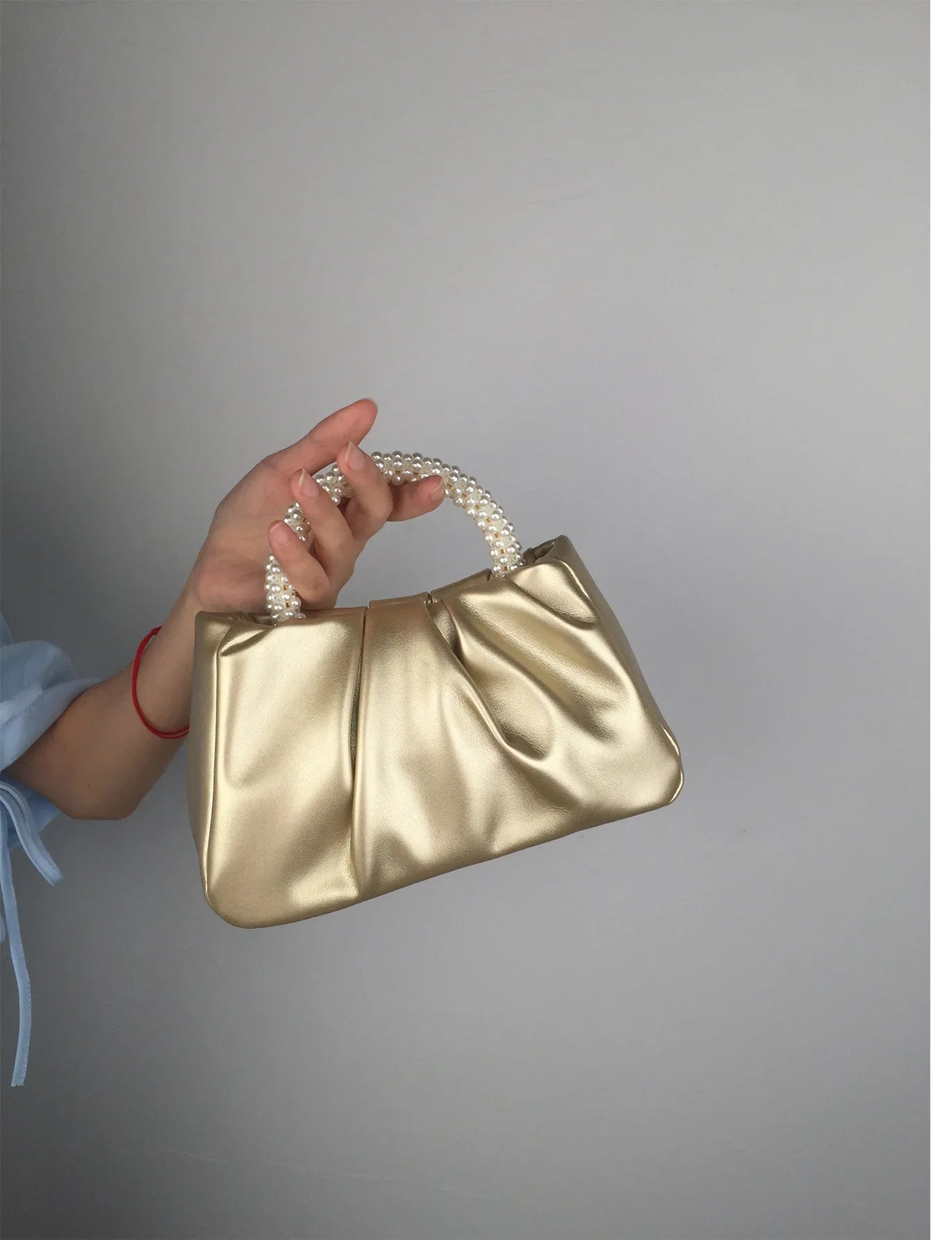 Fashion Pearl Handle Women's Dinner Clutch | Luxury Designer Handbags & Small Messenger Bag Luxegan