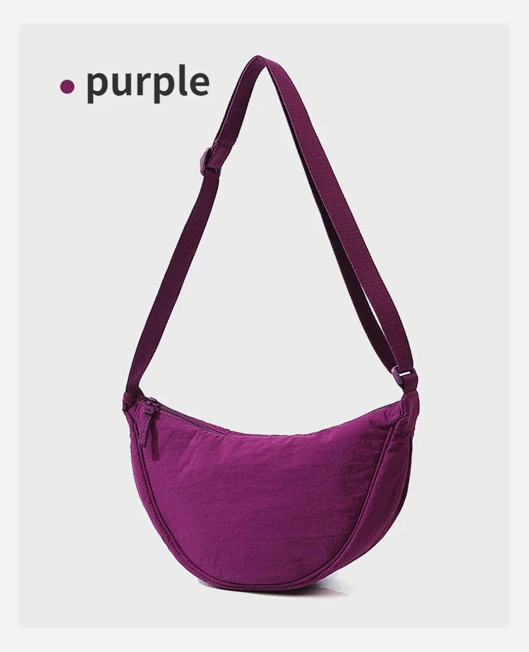 New Color Women’s Nylon Shoulder Bag | Casual Sports Hobo Crossbody | Fashionable Large Capacity Fanny Pack Purse & Handbag Luxegan