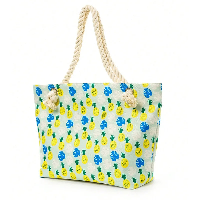 Women's Shoulder Bag | Casual Canvas Printing & Beach Style Handbag Luxegan