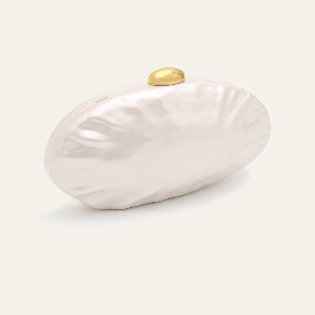 Acrylic Shell Minaudiere | Hard Elegant Long Chain Clutch Luxegan