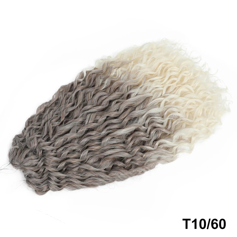 Jessica Curls Crochet Braiding Hair | Synthetic Water Wave Twist Hair 22 Inch | 53 Colors