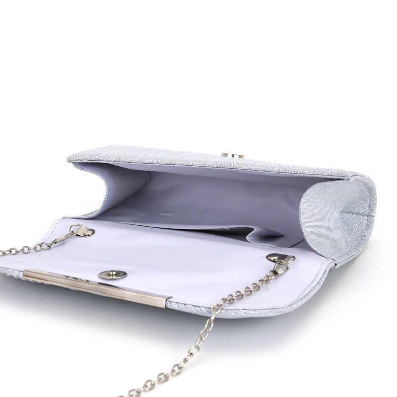 Women's Pleated Dinner Clutch Bag | Hand-held Evening Dress Bag Luxegan