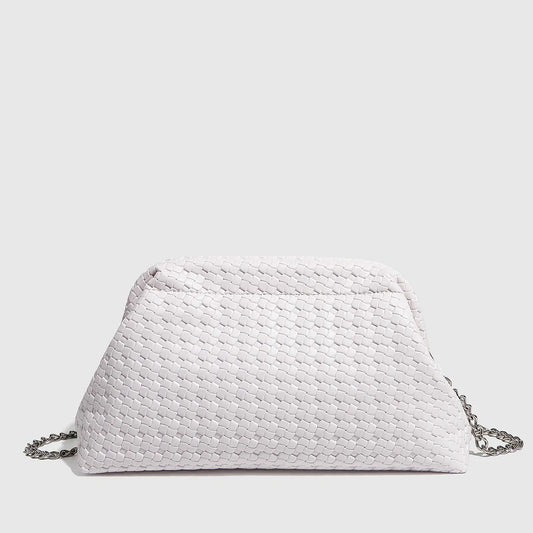 High-End Retro Woven Embossed Handbag | Solid Color Portable Large Capacity Cloud Bag (Dinner Bag, Perfect for Parties, Crossbody) Luxegan