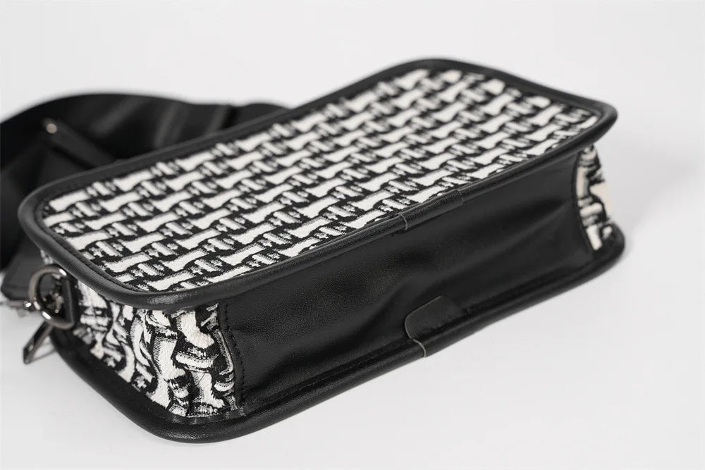 Men's Fashion Designer Crossbody Bag | Jacquard Canvas Shoulder & Messenger Bag Luxegan