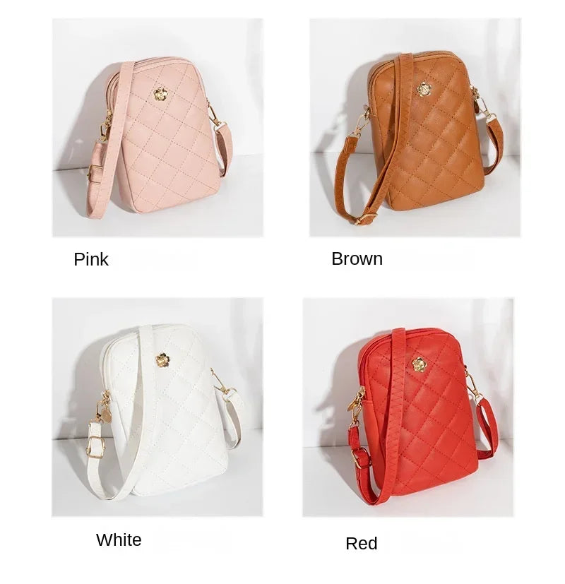 New PU Crossbody Bag | Simple Handbag, Mini Cell Phone Bag & Summer Small Square Bag Luxegan