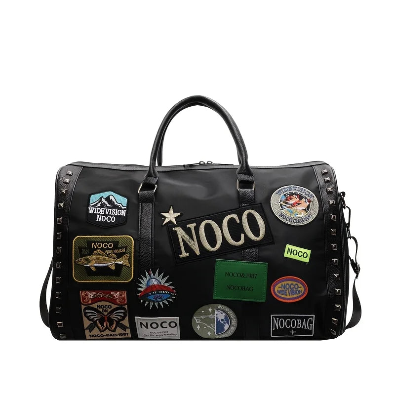 Fashionable Simple Polyester Travel Tote Bag | Large Capacity Hand-held Luggage Bag for Outdoor Sports & Gym Luxegan