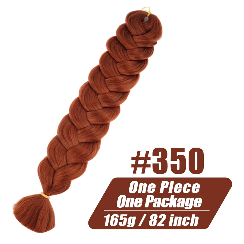 82 Inch Pre-Stretched Kanekalon Jumbo Braiding Hair – Crochet Braid Extensions for Black Women Luxegan