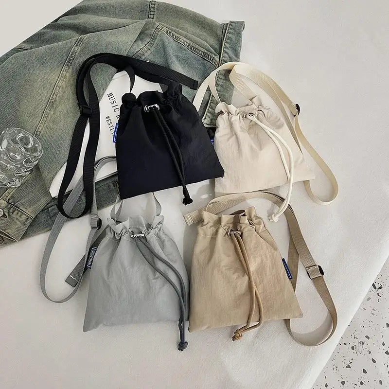 Nylon Crossbody Bag Soft Mini Phone Wallet | Multifunctional Square Shoulder Bag & Canvas Purse Messenger Bag Luxegan