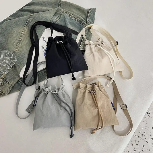 Nylon Crossbody Bag Soft Mini Phone Wallet | Multifunctional Square Shoulder Bag & Canvas Purse Messenger Bag Luxegan