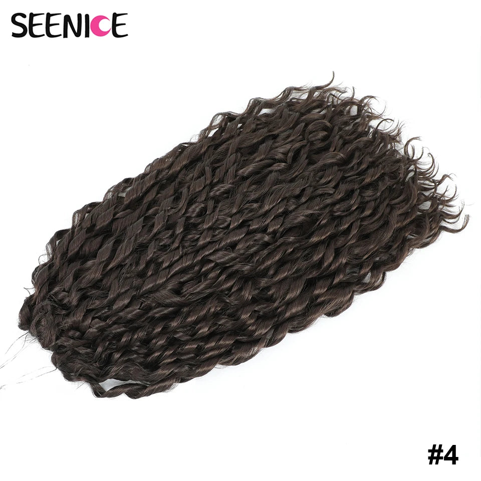 22 Inch Synthetic Water Wave Crochet Hair | Loose Deep Wave Braiding Extensions