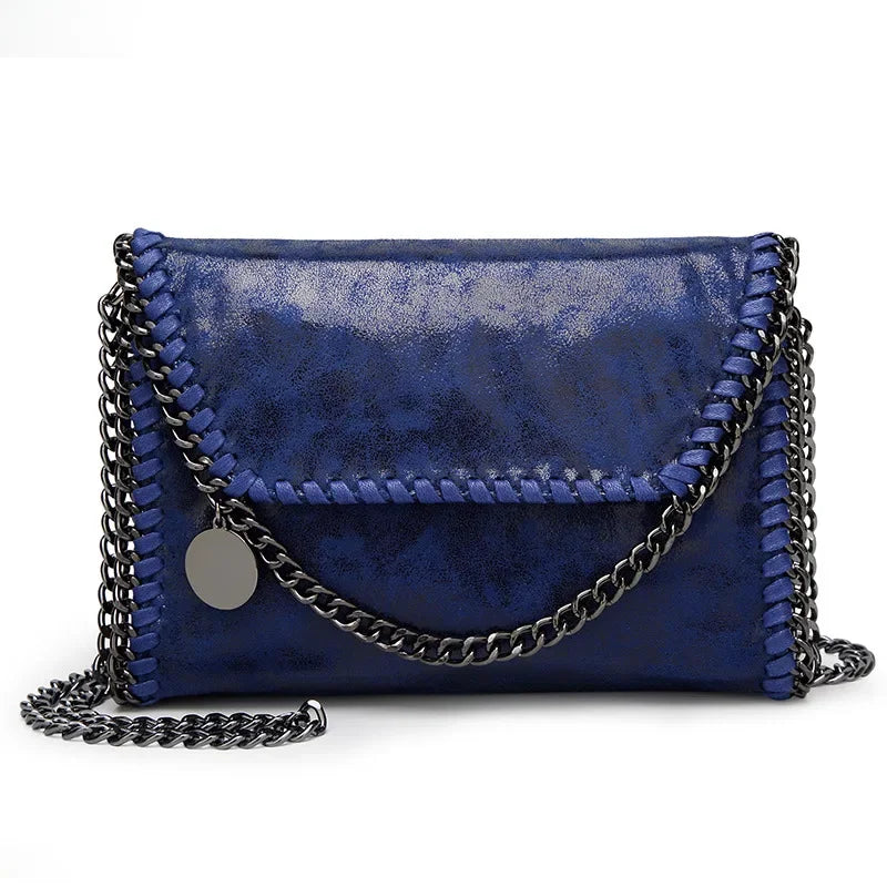 New Women’s Casual Chain Shoulder Bag | Trendy Faux Suede Small Flap Messenger | Vintage Crossbody Clutch Luxegan