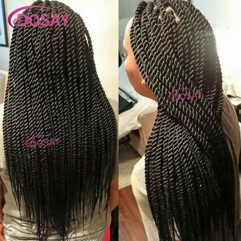 26-36 Inch Senegalese Twist Knotless Wig | Full Lace | Faux Locs