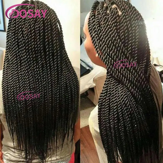 26-36 Inch Senegalese Twist Knotless Wig | Full Lace | Faux Locs
